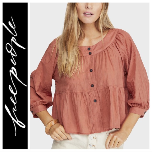 Free People Tops - NWT “Sea To Shore” Top in “Noble Adobe”